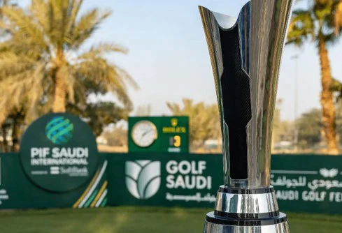 PIF Saudi International golf trophy