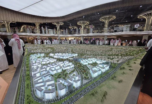 Masterplan model in the Cityscape 2025 exhibition hall