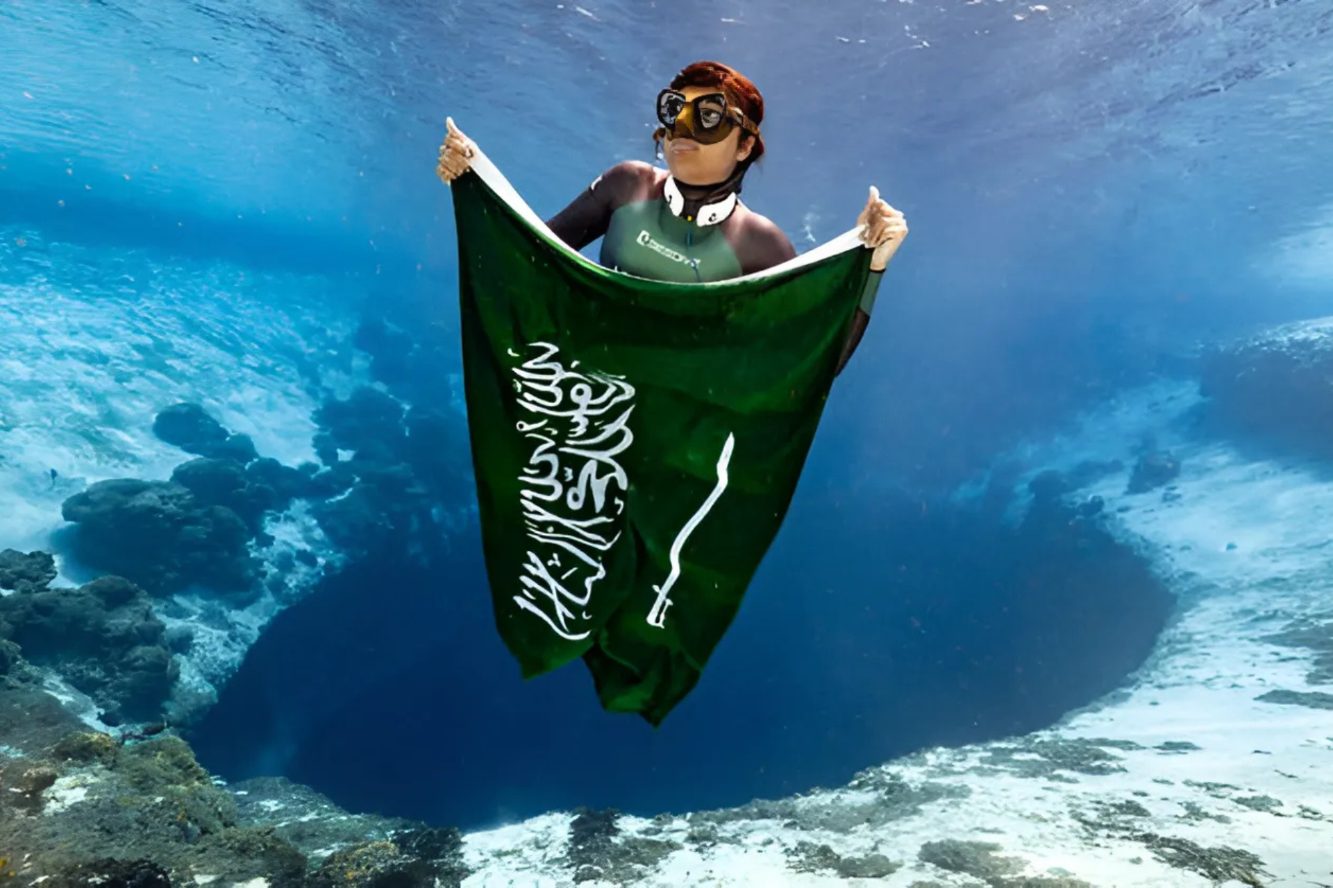 Saudi Freediver Makes Waves with Record-Breaking Achievements in the Depths