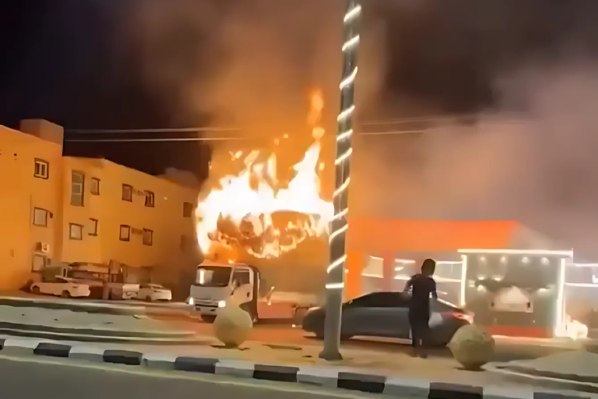 Saudi Hero Saves Lives by Steering Burning Truck Away from Fuel Station