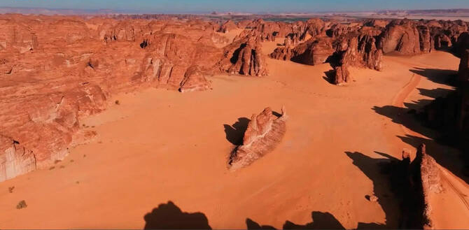 ‘Giant Fish’ Rock Formation A Desert Wonder in AlUla