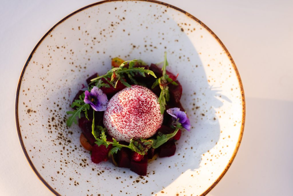 Burrate from the Nikki Beach Saint-Tropez menu which was served at TOURISE | the saudi times