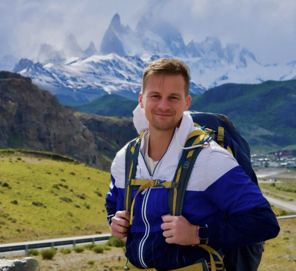 Nick Maddock in El Chalten, Argentina