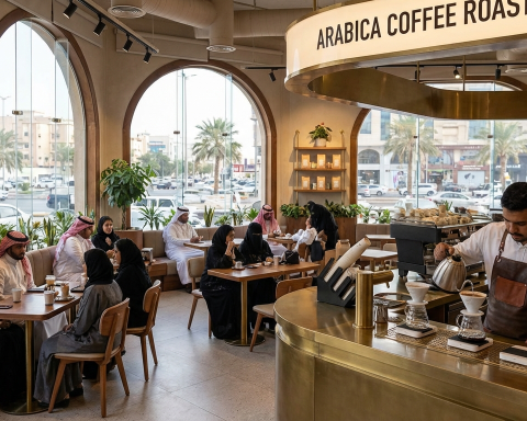 Saudi specialty coffee cafe