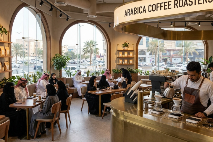 Saudi specialty coffee cafe