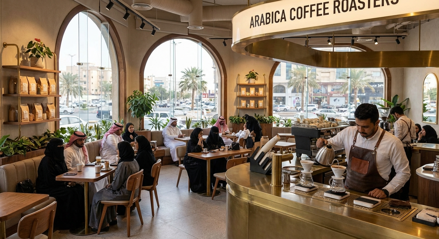 Saudi specialty coffee cafe