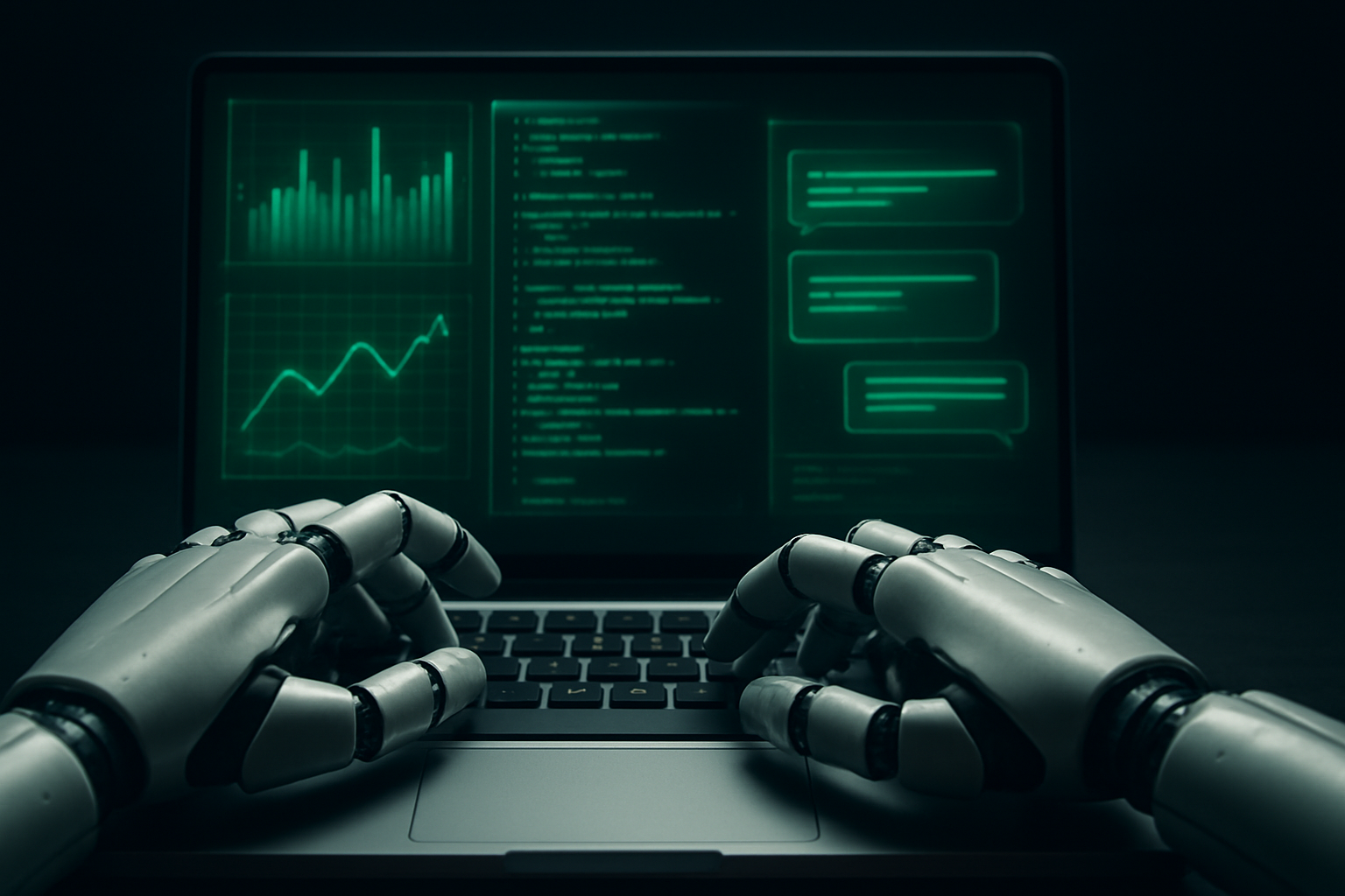 Octubots robot hands coding with holographic data