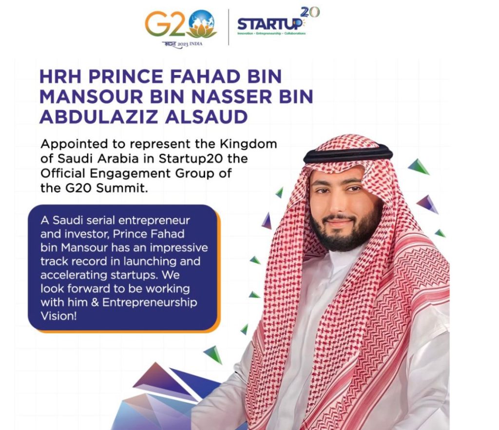 HRH Prince Fahad Bin Mansour Bin Nasser Bin Abdulaziz Alsaud_ Driving Saudi Arabia_s Global Startup Influence at G20