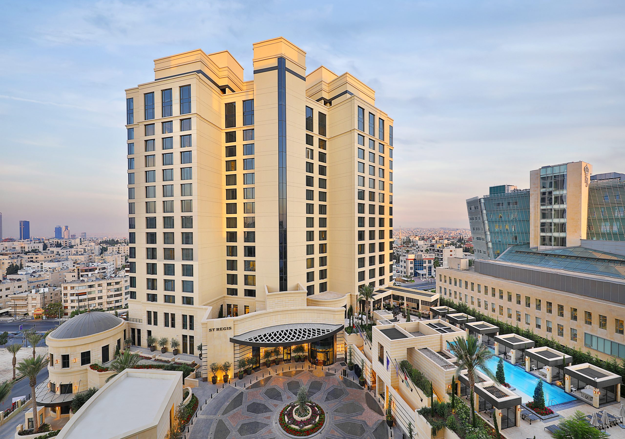 The Exterior Of St. Regis Amman Reflects Timeless Elegance And Contemporary Luxury, Standing As A Distinguished Landmark In The Heart Of Jordan’s Vibrant Capital