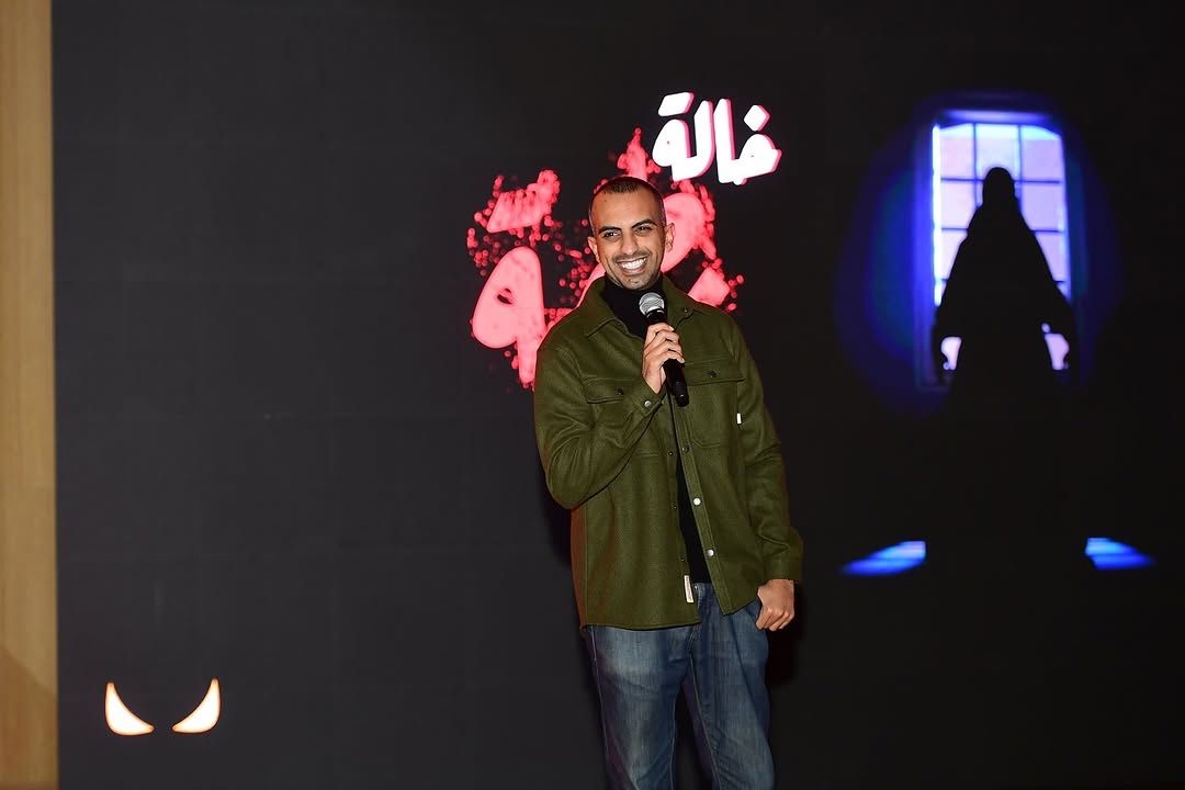 Abdulla speaking at The National Cultural Game Jam in Kuwait