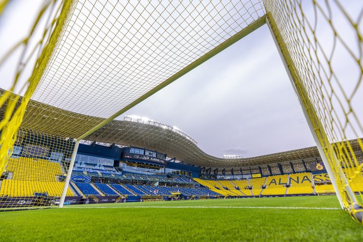 Interior of Al-Awwal Park stadium in Riyadh