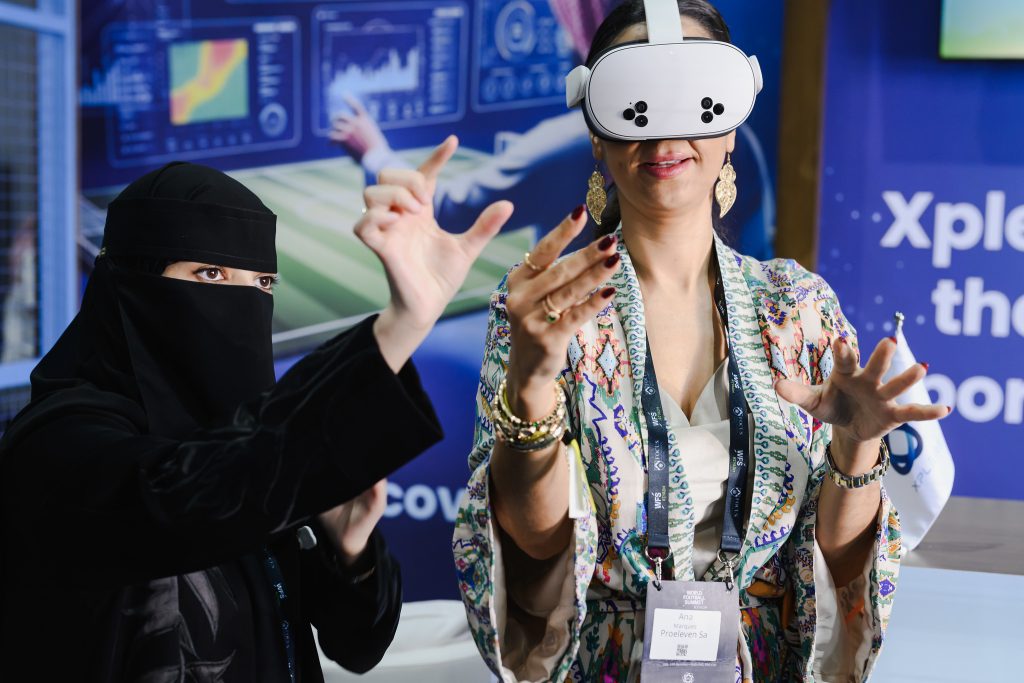 Virtual Reality demonstrations at WFS Riyadh