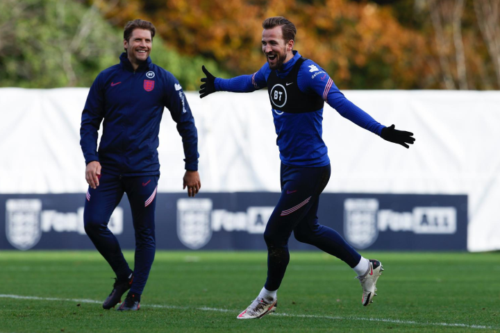 Allan Russell (left) famously worked closely with Harry Kane of the England team