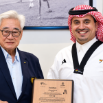 Prince Fahad bin Jalawi receives honorary 6th Dan black belt from World Taekwondo