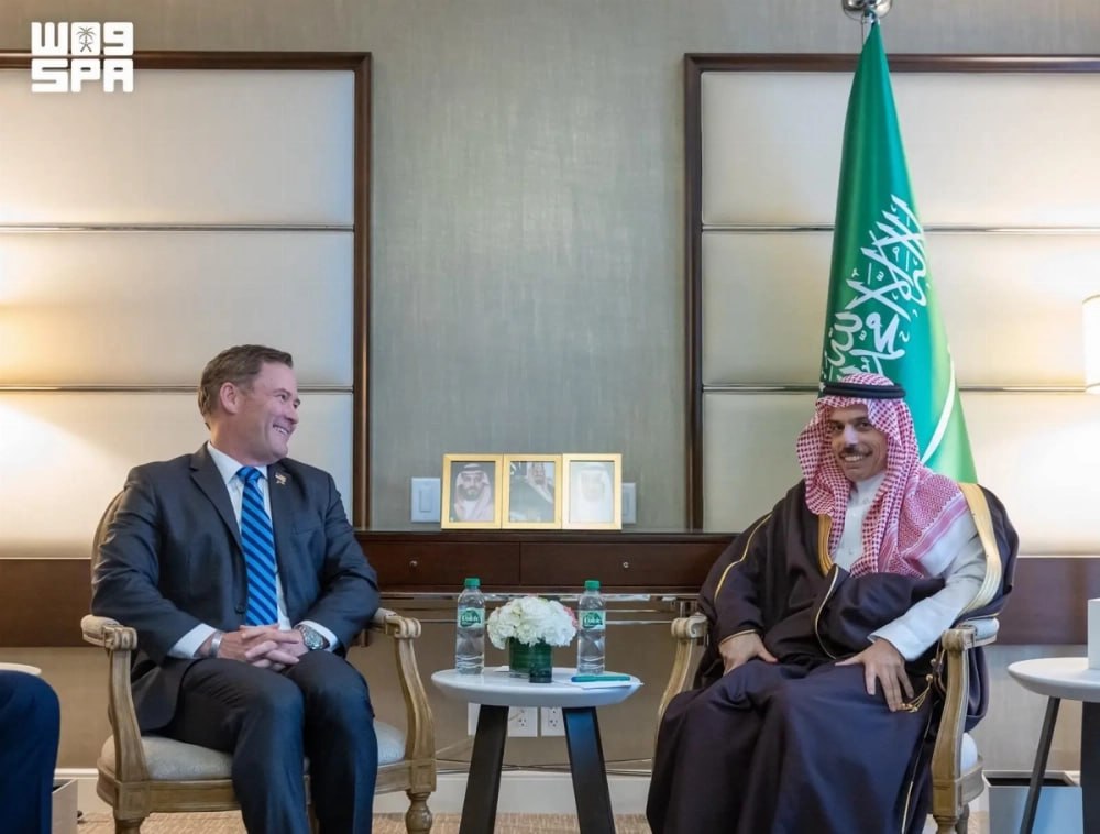 Prince Faisal bin Farhan Meets U.S. UN Representative