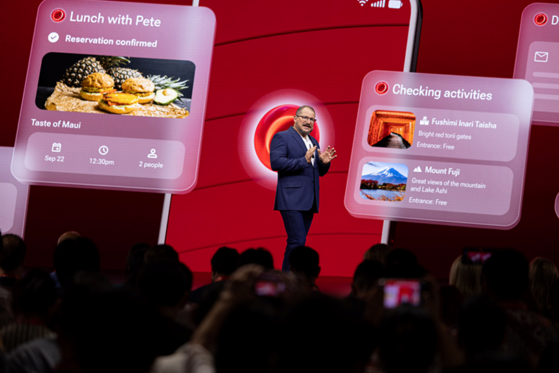 Qualcomm President and CEO Cristiano Amon outlines the company’s vision for the Agentic AI age at Snapdragon Summit 2026. Photo credit: Qualcomm.