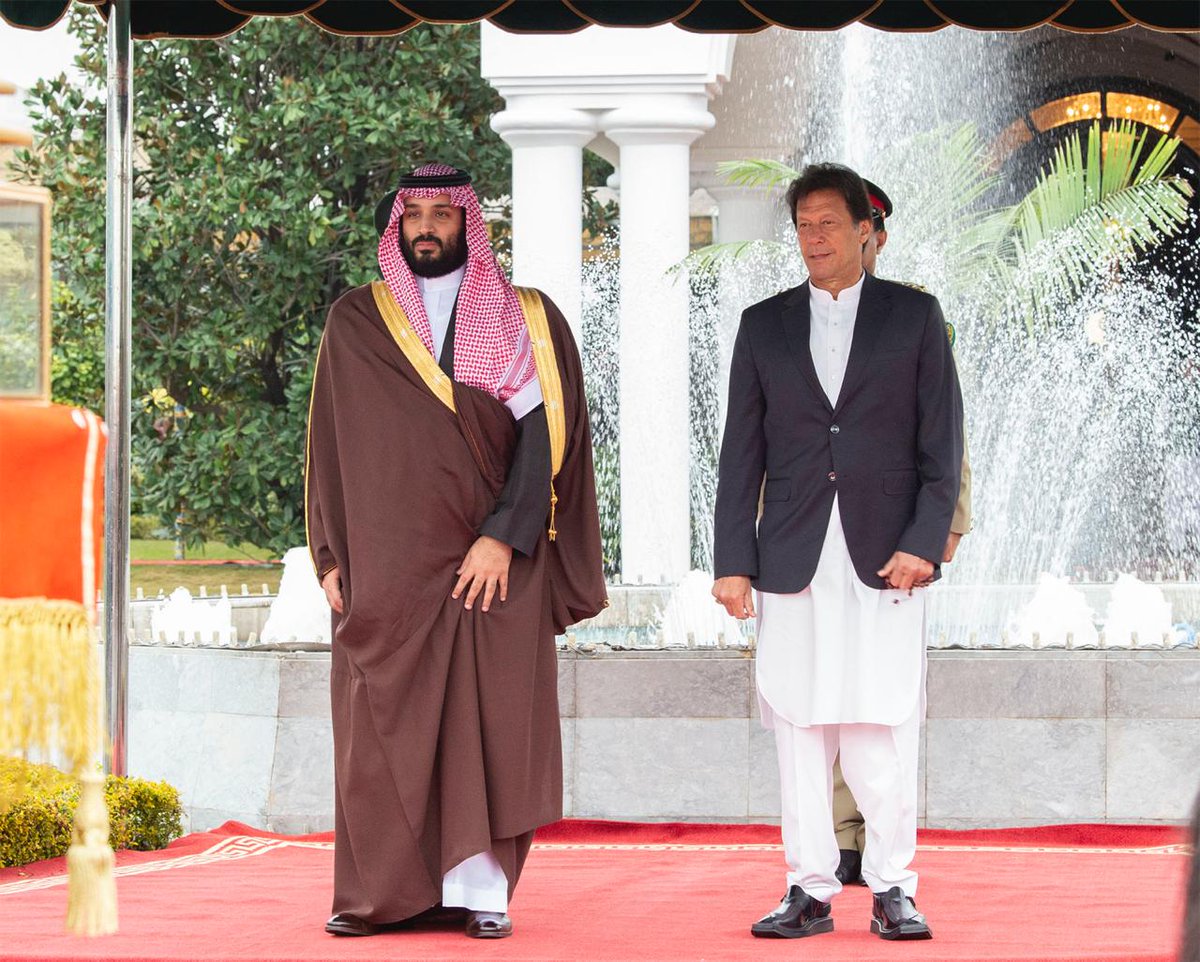 الأمير محمد بن سلمان يؤكد دعم المملكة لباكستان والعمل على تعزيز العلاقات