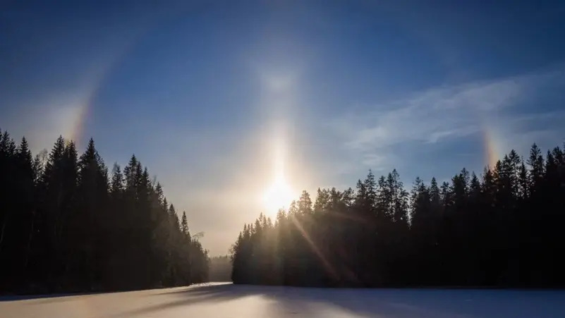 الشمس الكاذبة ظهرت في النرويج تجربة من عالم آخر