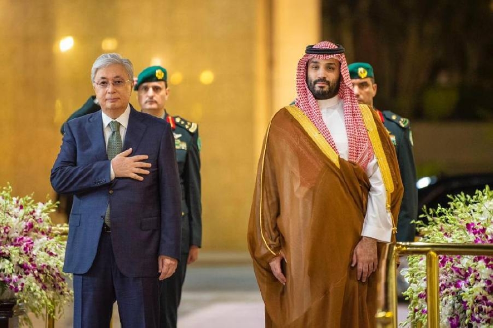 ولي العهد السعودي ورئيس كازاخستان يجريان محادثات