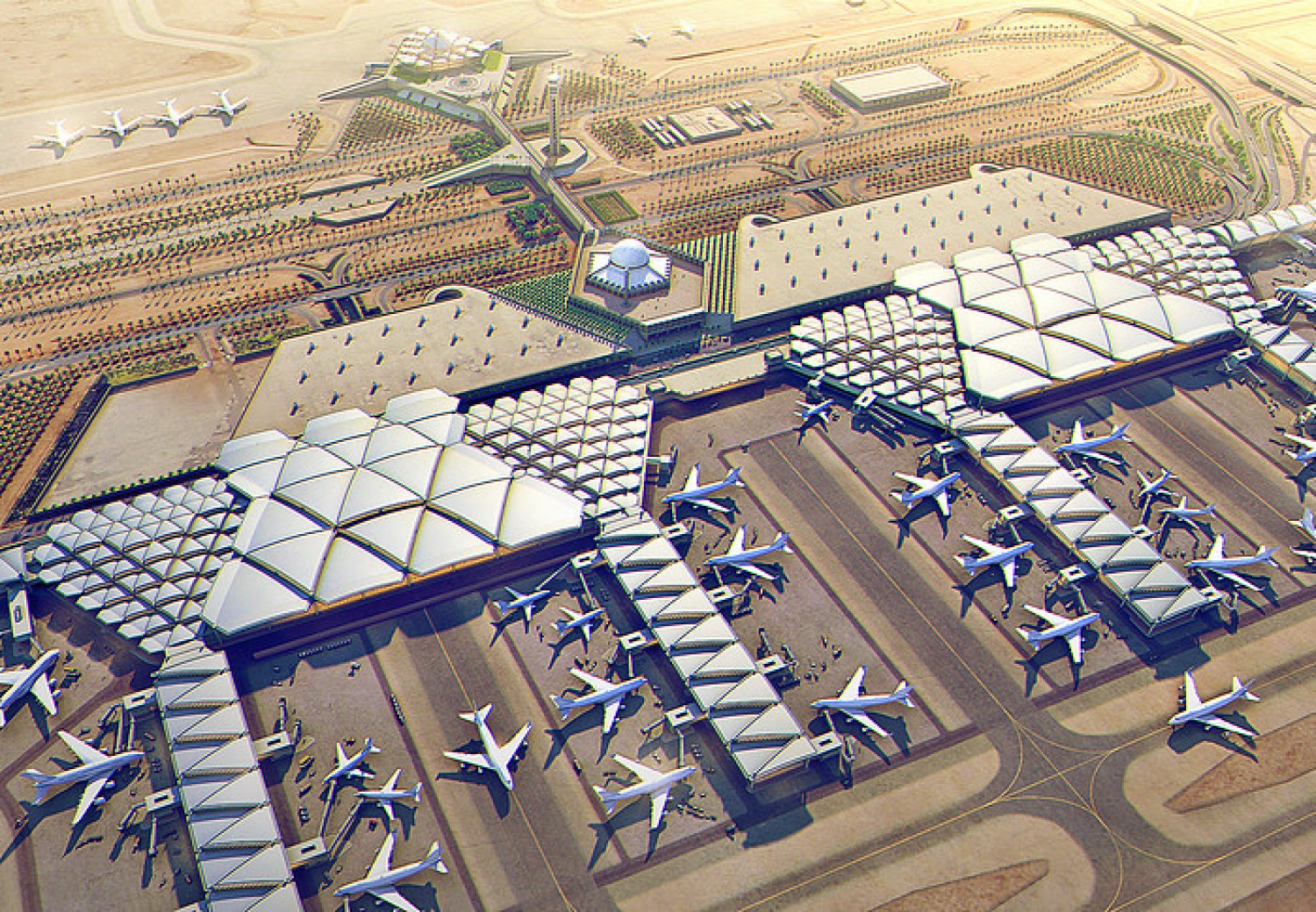 الاحتفال بافتتاح مباني الركاب بمطار الملك خالد بحضور أمير الرياض