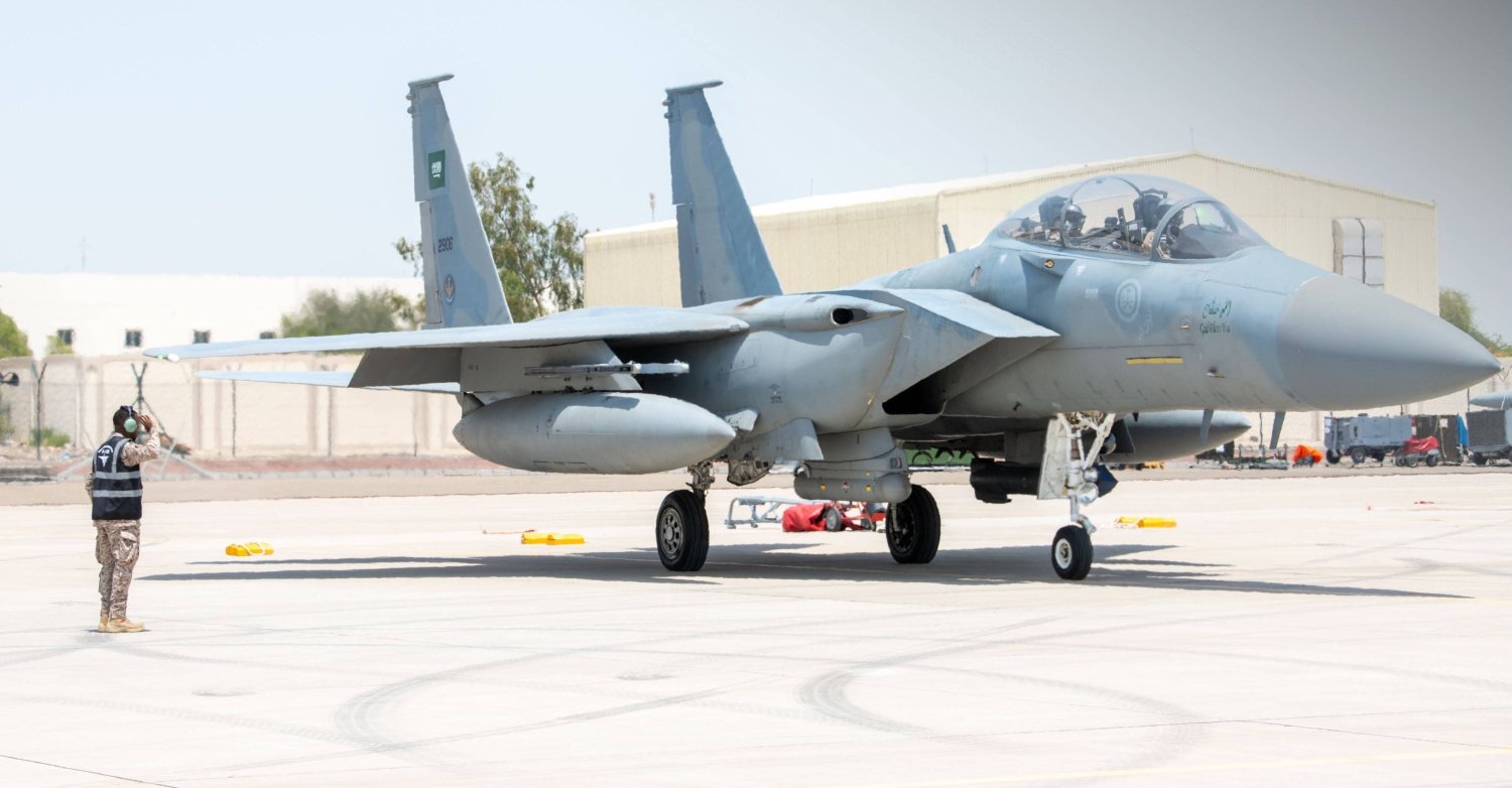 المقاتلات السعودية تنفذ 38 طلعة جوية في تمرين علم الصحراء