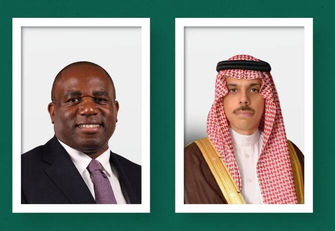 وزيرا خارجية المملكة وبريطانيا يبحثان تعزيز الشراكة والتحديات الإقليمية والدولية