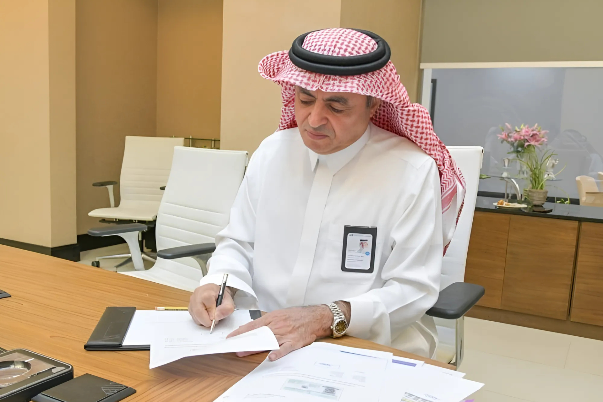 عماد المهيدب رئيس مجلس إدارة شركة تجميع وتدوير المخلفات واسكو