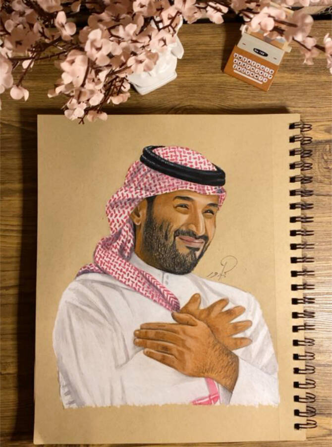 بدر المالكي فنانة سعودية تتجاوز المعاناة إلى لوحات مفعمة بالإحساس