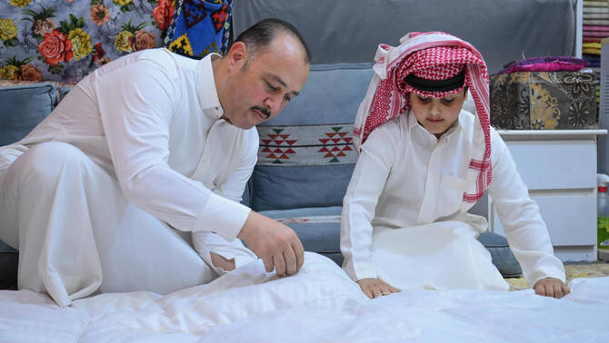صانعو النضاف في الحدود الشمالية يحافظون على تراث نسيج الحياة الشعبية