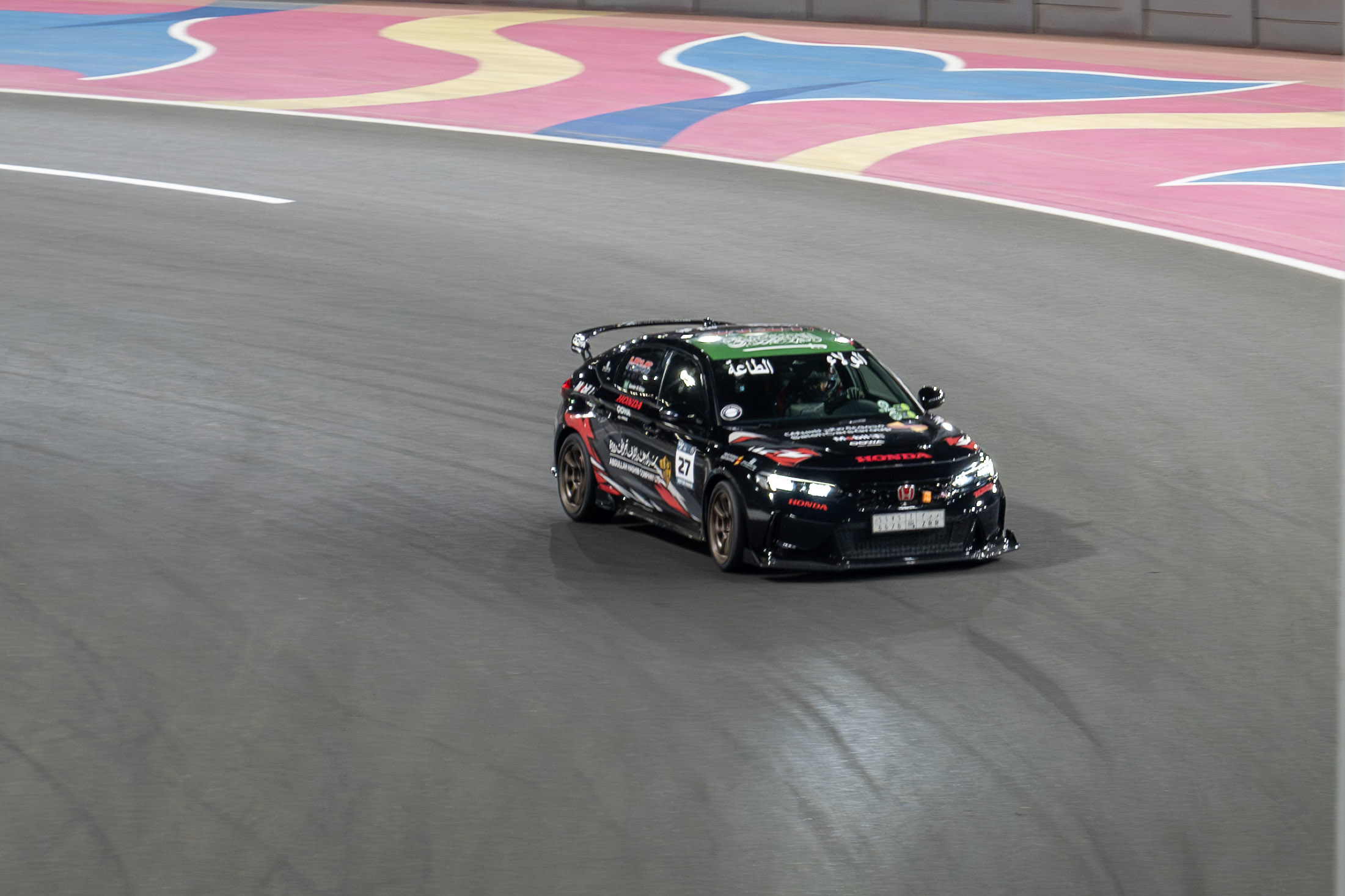 من حلبة الفورملا 1 بجدة الكابتن بندر السلمي من خلال هوندا تايب آر يحقق بطولة الفئة في سباق Motor Mania