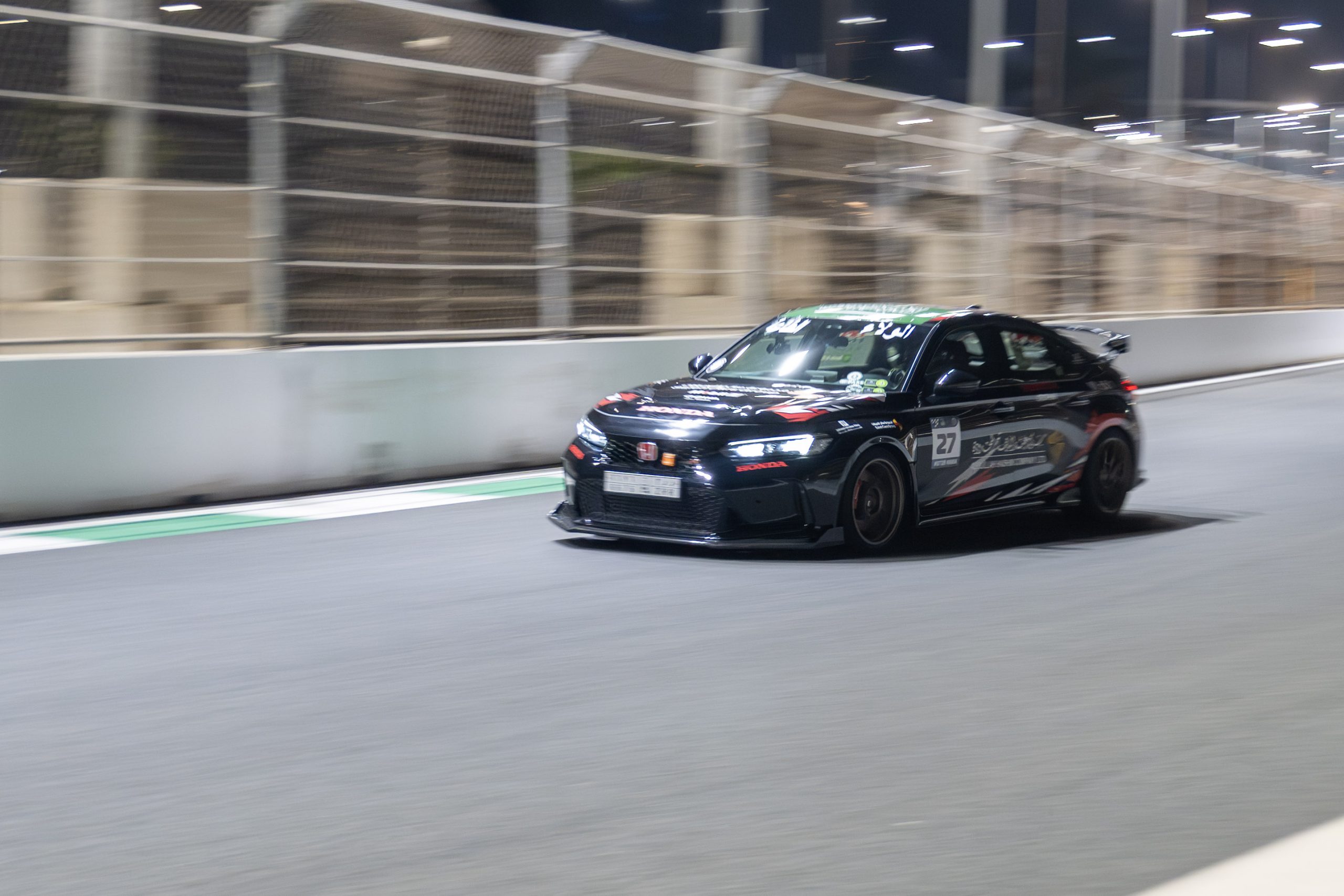 من حلبة الفورملا 1 بجدة الكابتن بندر السلمي من خلال هوندا تايب آر يحقق بطولة الفئة في سباق Motor Mania