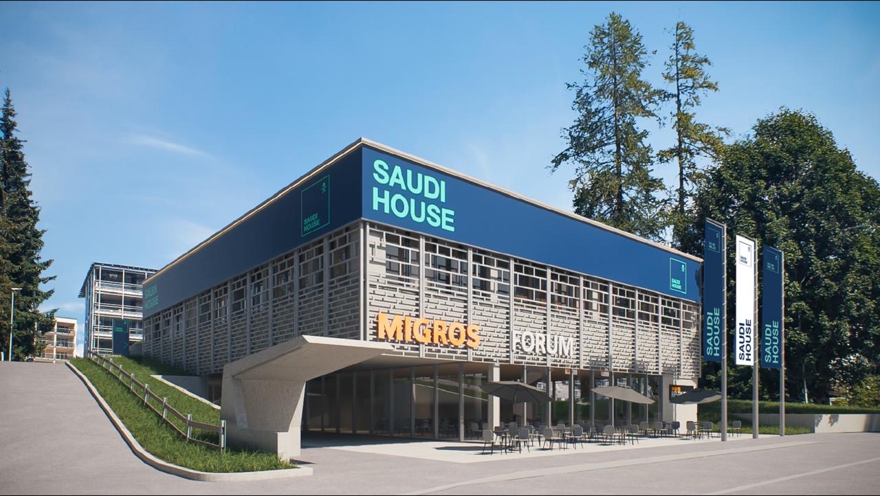 بيت المملكة يفتتح مشاركته في دافوس بالترويج لرؤية 2030 ومنصة الذكاء الاصطناعي وسياحة أكثر إنسانية