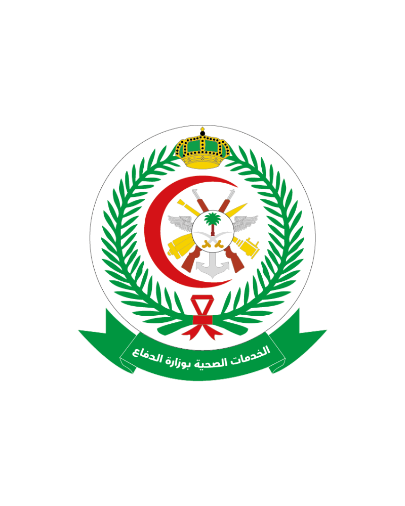 شعار الخدمات الصحية بوزارة الدفاع الذي تعتمده مدينة الأمير سلطان الطبية العسكرية